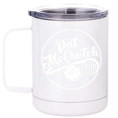 Pat McCrotch's Irish Pub St Patrick's Day 12 oz Stainless Steel Tumbler Cup