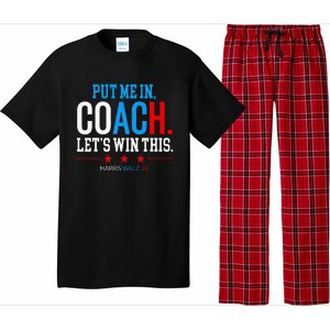 Put Me In Coach Let’S Win This Kamala Harris Walz Waltz 2024 Pajama Set