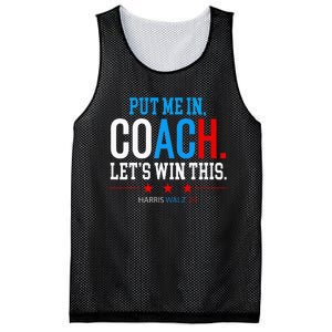 Put Me In Coach Let’S Win This Kamala Harris Walz Waltz 2024 Mesh Reversible Basketball Jersey Tank