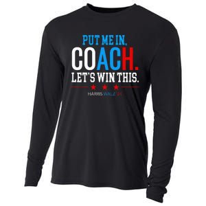 Put Me In Coach Let’S Win This Kamala Harris Walz Waltz 2024 Cooling Performance Long Sleeve Crew