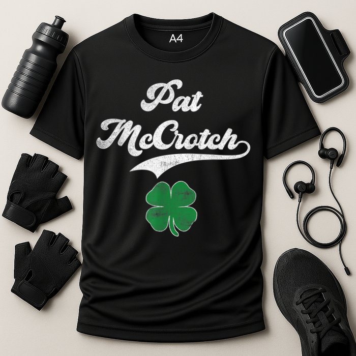 PAT McCROTCH Irish Pub Shamrock Funny St Patrick's Day Performance Shirt