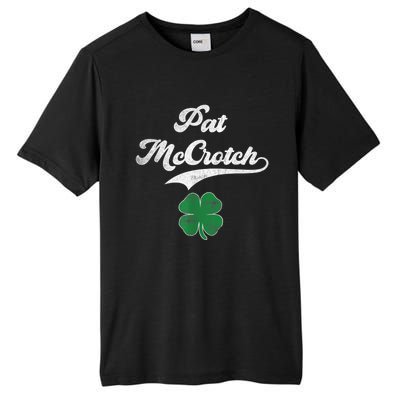 PAT McCROTCH Irish Pub Shamrock Funny St Patrick's Day Tall Fusion ChromaSoft Performance T-Shirt