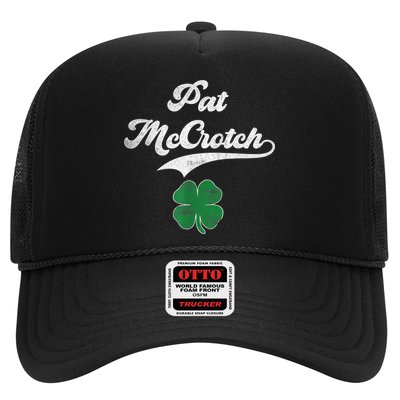 PAT McCROTCH Irish Pub Shamrock Funny St Patrick's Day Trucker Hat