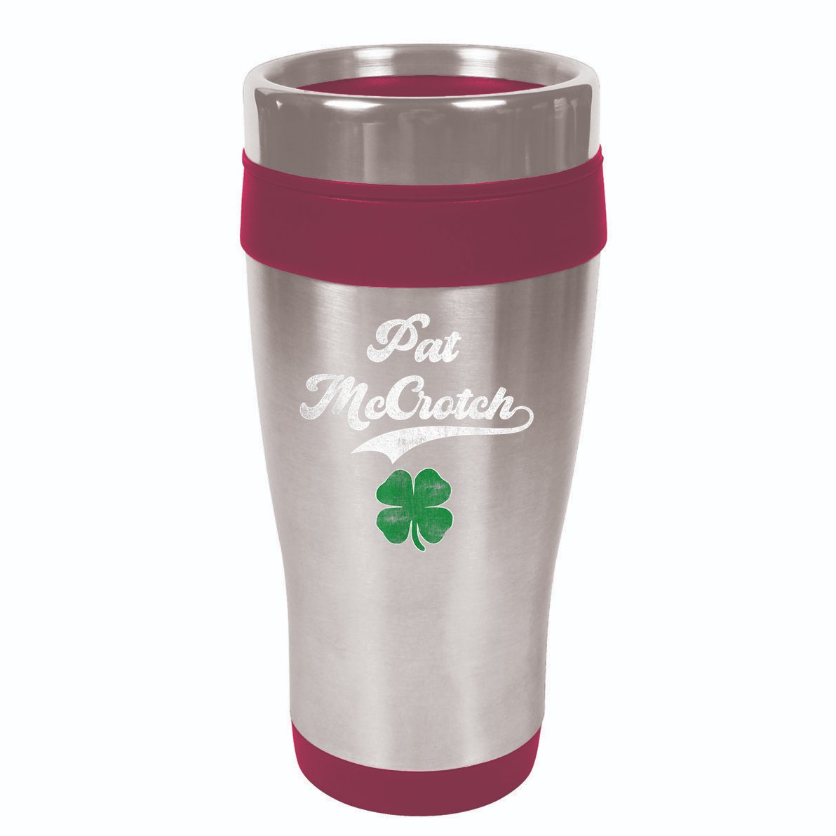PAT McCROTCH Irish Pub Shamrock Funny St Patrick's Day 16oz Travel Tumbler