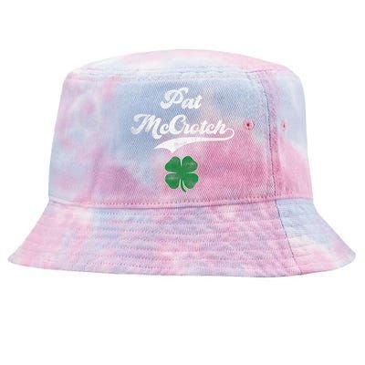 PAT McCROTCH Irish Pub Shamrock Funny St Patrick's Day Tie-Dyed Bucket Hat