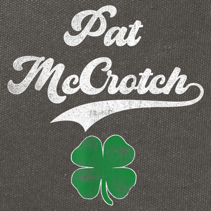 PAT McCROTCH Irish Pub Shamrock Funny St Patrick's Day Cotton Canvas Backpack