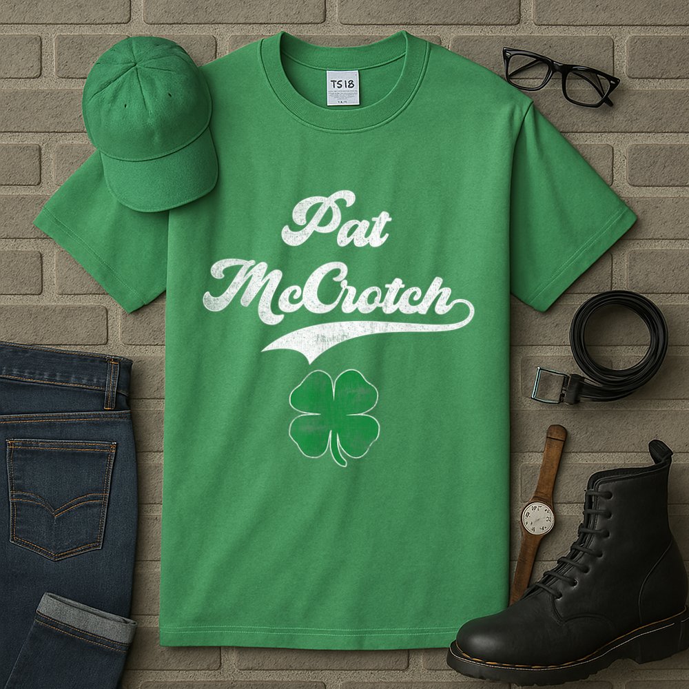 PAT McCROTCH Irish Pub Shamrock Funny St Patrick's Day Tall T-Shirt