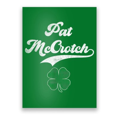 PAT McCROTCH Irish Pub Shamrock Funny St Patrick's Day Poster