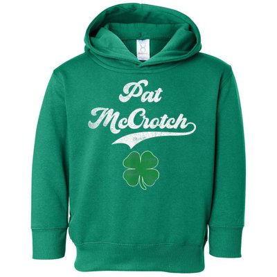 PAT McCROTCH Irish Pub Shamrock Funny St Patrick's Day Toddler Hoodie
