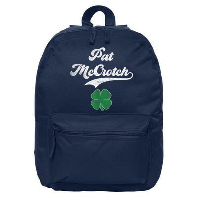 PAT McCROTCH Irish Pub Shamrock Funny St Patrick's Day 16 in Basic Backpack