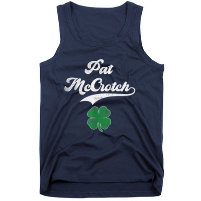 PAT McCROTCH Irish Pub Shamrock Funny St Patrick's Day Tank Top