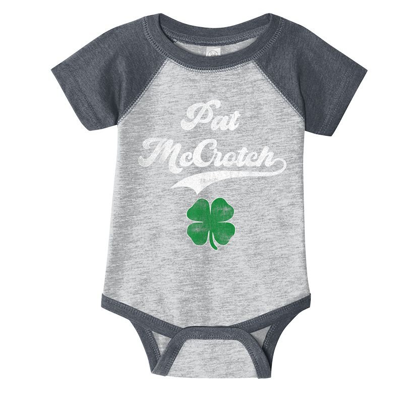 PAT McCROTCH Irish Pub Shamrock Funny St Patrick's Day Infant Baby Jersey Bodysuit