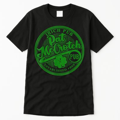 PAT McCROTCH Irish Pub Shamrock Funny St Patrick's Day Tall T-Shirt