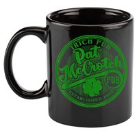 PAT McCROTCH Irish Pub Shamrock Funny St Patrick's Day 11oz C Handle Ceramic Mug