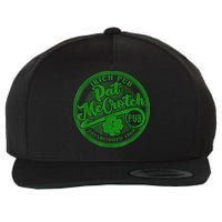 PAT McCROTCH Irish Pub Shamrock Funny St Patrick's Day Wool Snapback Cap