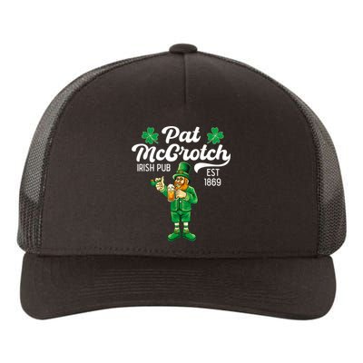 Pat Mccrotch Irish Pub Funny Leprechaun St Patricks Day Yupoong Adult 5-Panel Trucker Hat