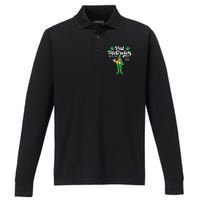 Pat Mccrotch Irish Pub Funny Leprechaun St Patricks Day Performance Long Sleeve Polo