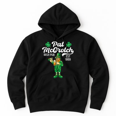 Pat Mccrotch Irish Pub Funny Leprechaun St Patricks Day Hoodie
