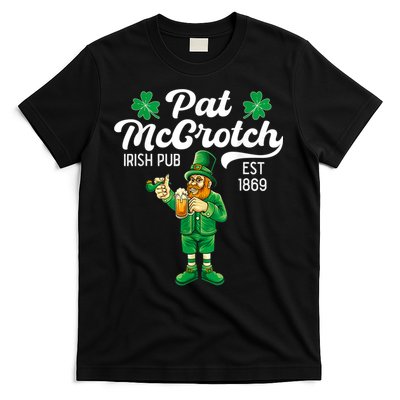 Pat Mccrotch Irish Pub Funny Leprechaun St Patricks Day T-Shirt