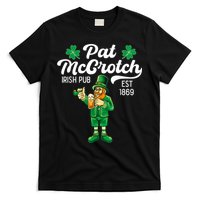 Pat Mccrotch Irish Pub Funny Leprechaun St Patricks Day T-Shirt