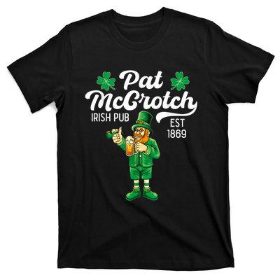 Pat Mccrotch Irish Pub Funny Leprechaun St Patricks Day T-Shirt