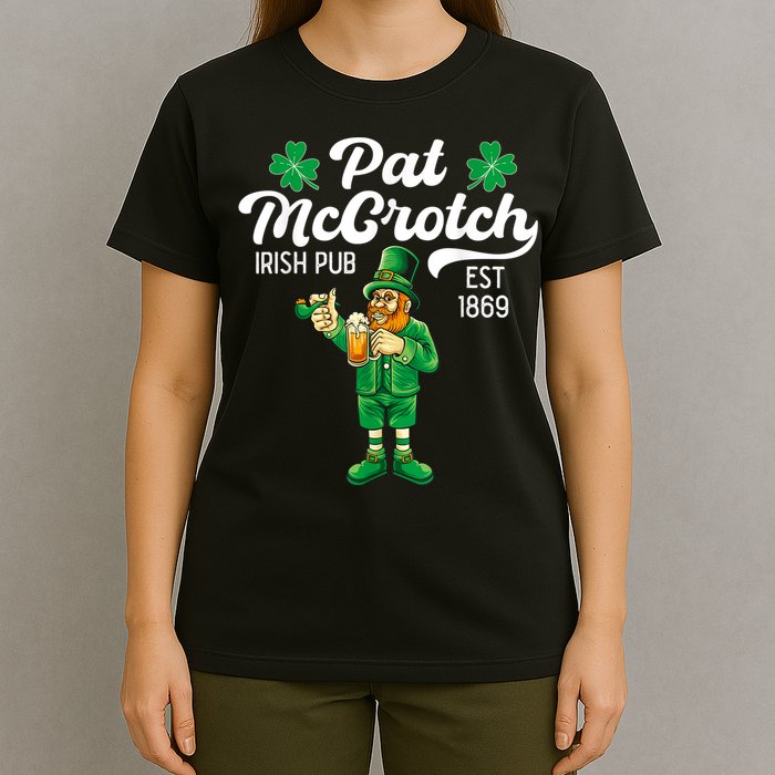 Pat Mccrotch Irish Pub Funny Leprechaun St Patricks Day T-Shirt