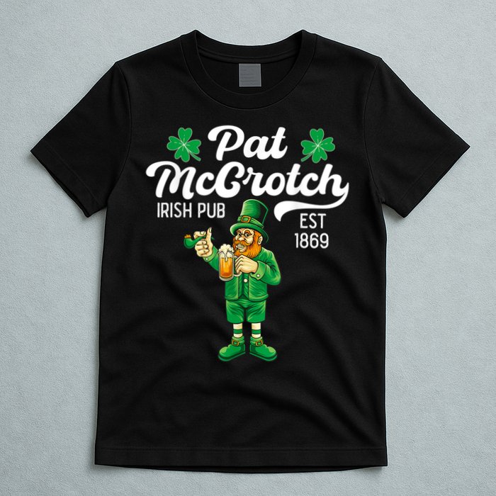 Pat Mccrotch Irish Pub Funny Leprechaun St Patricks Day T-Shirt