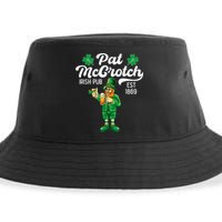 Pat Mccrotch Irish Pub Funny Leprechaun St Patricks Day Sustainable Bucket Hat