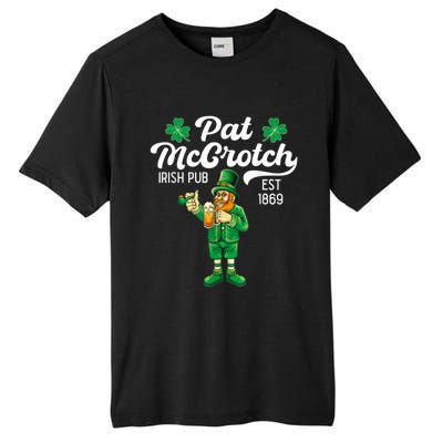 Pat Mccrotch Irish Pub Funny Leprechaun St Patricks Day Tall Fusion ChromaSoft Performance T-Shirt