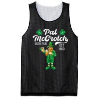 Pat Mccrotch Irish Pub Funny Leprechaun St Patricks Day Mesh Reversible Basketball Jersey Tank