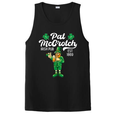 Pat Mccrotch Irish Pub Funny Leprechaun St Patricks Day PosiCharge Competitor Tank