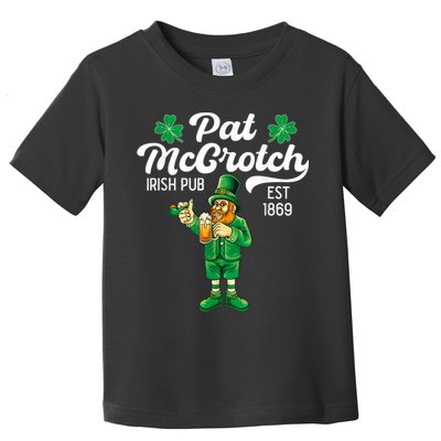 Pat Mccrotch Irish Pub Funny Leprechaun St Patricks Day Toddler T-Shirt