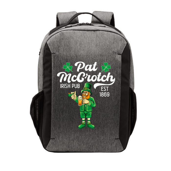 Pat Mccrotch Irish Pub Funny Leprechaun St Patricks Day Vector Backpack