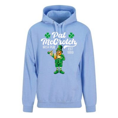 Pat Mccrotch Irish Pub Funny Leprechaun St Patricks Day Unisex Surf Hoodie