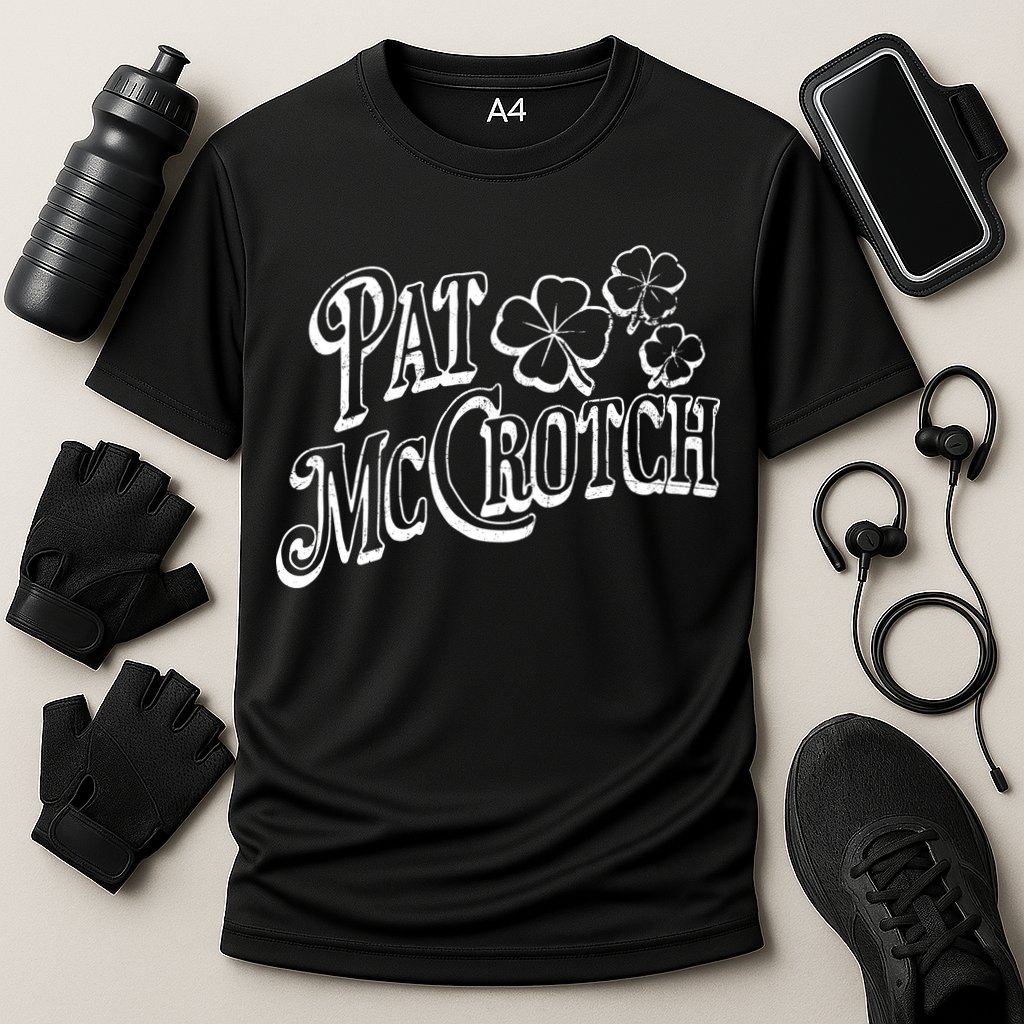 Pat Mccrotch Irish Pub St. PattyS Day Lucky Clover Cooling Performance Crew T-Shirt