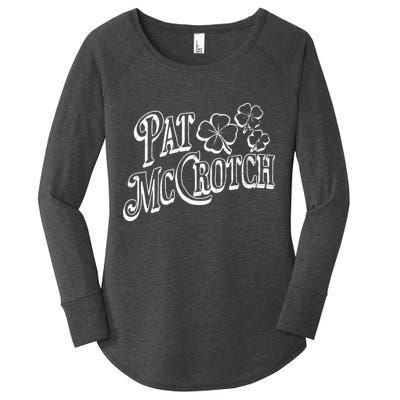 Pat Mccrotch Irish Pub St. PattyS Day Lucky Clover Women's Perfect Tri Tunic Long Sleeve Shirt