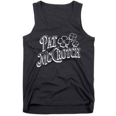 Pat Mccrotch Irish Pub St. PattyS Day Lucky Clover Tank Top