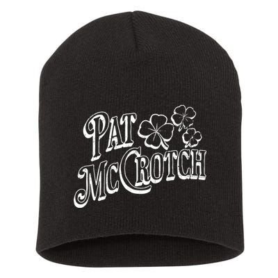 Pat Mccrotch Irish Pub St. PattyS Day Lucky Clover Short Acrylic Beanie