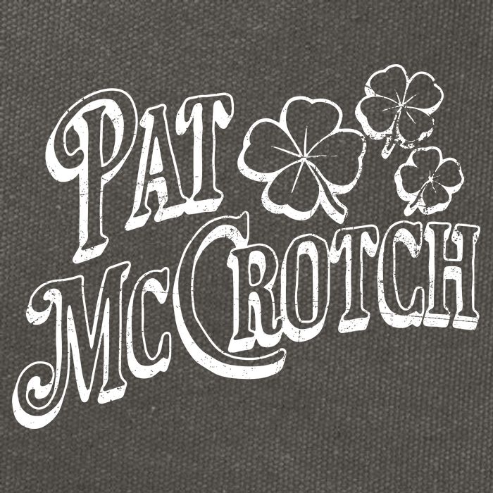 Pat Mccrotch Irish Pub St. PattyS Day Lucky Clover Cotton Canvas Backpack