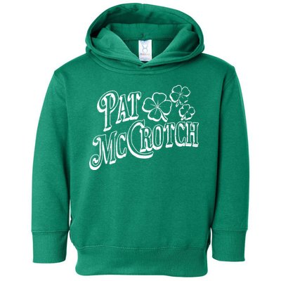 Pat Mccrotch Irish Pub St. PattyS Day Lucky Clover Toddler Hoodie