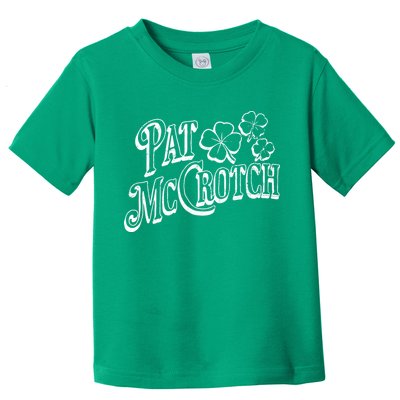 Pat Mccrotch Irish Pub St. PattyS Day Lucky Clover Toddler T-Shirt