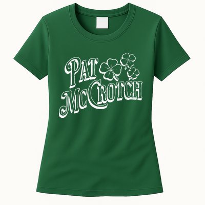 Pat Mccrotch Irish Pub St. PattyS Day Lucky Clover Womens T-Shirt