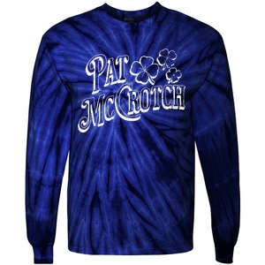 Pat Mccrotch Irish Pub St. PattyS Day Lucky Clover Tie-Dye Long Sleeve Shirt