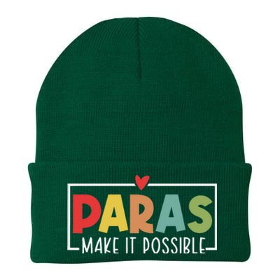 Paras Make It Possible Teacher Paraprofessional Knit Cap Winter Beanie