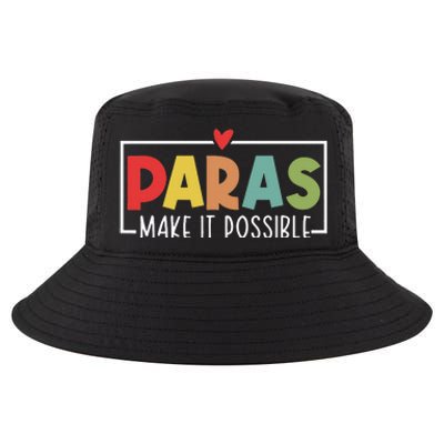 Paras Make It Possible Teacher Paraprofessional Cool Comfort Performance Bucket Hat