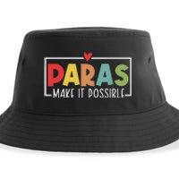 Paras Make It Possible Teacher Paraprofessional Sustainable Bucket Hat