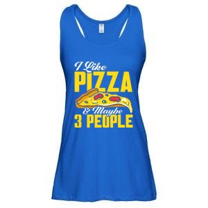 Pizza Making I Like Pizza And Maybe 3 People Pizza Lover Gift Ladies Essential Flowy Tank