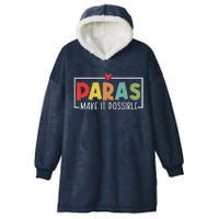 Paras Make It Possible Teacher Paraprofessional Paraeducator Hooded Wearable Blanket