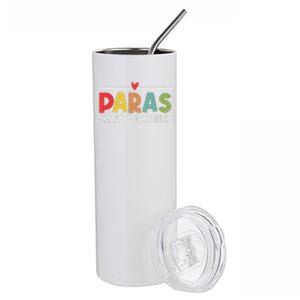 Paras Make It Possible Teacher Paraprofessional Paraeducator Stainless Steel Tumbler