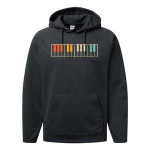 Piano Musical Instrument Performance Fleece Hoodie